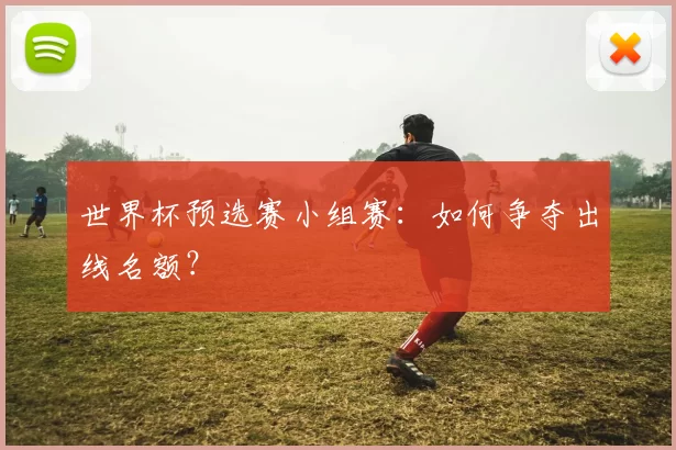 世界杯预选赛小组赛：如何争夺出线名额？